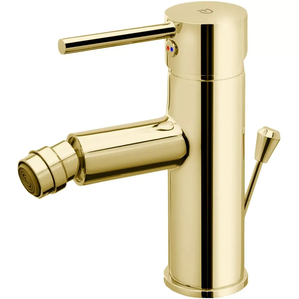 Baterie bideu Fdesign Flusso, M, 157 mm, ventil, lucios, auriu, FD1-FLS-6-55 — imaginea 2