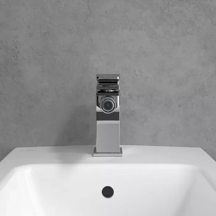 Baterie bideu Villeroy and Boch Architectura, S, 139 mm, ventil, crom, TVB12500100061 — imaginea 7
