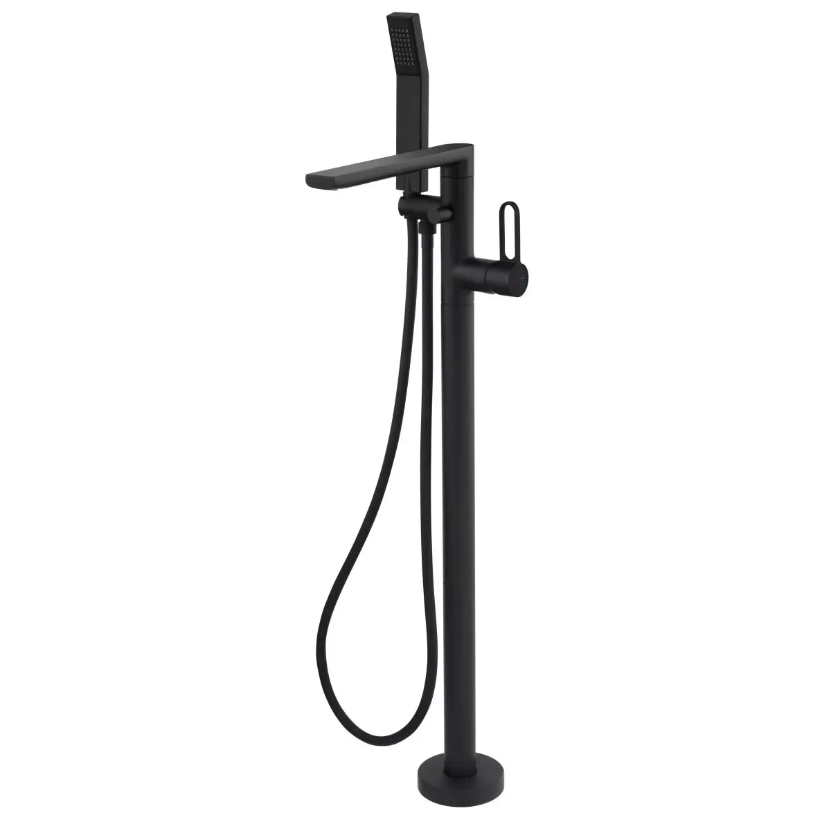 Baterie cada Fdesign Zaffiro, pe podea, set dus, mat, negru, FD1-ZFR-11F-22 — imaginea 2