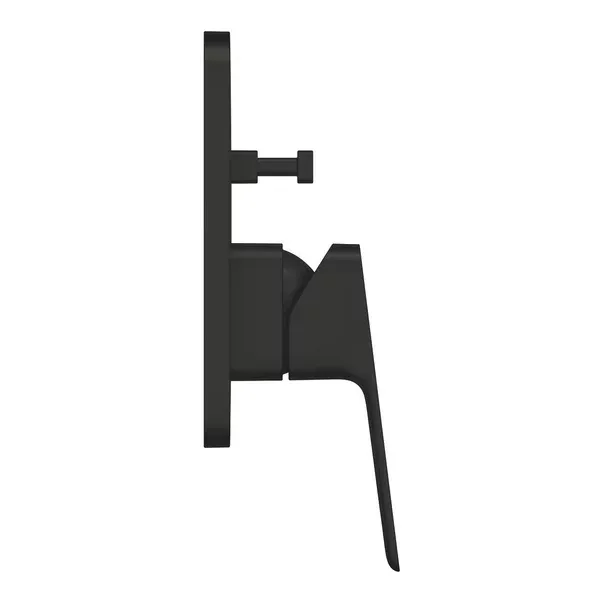 Baterie cada-dus incastrata Grohe Cubeo negru mat fara corp ingropat — imaginea 7