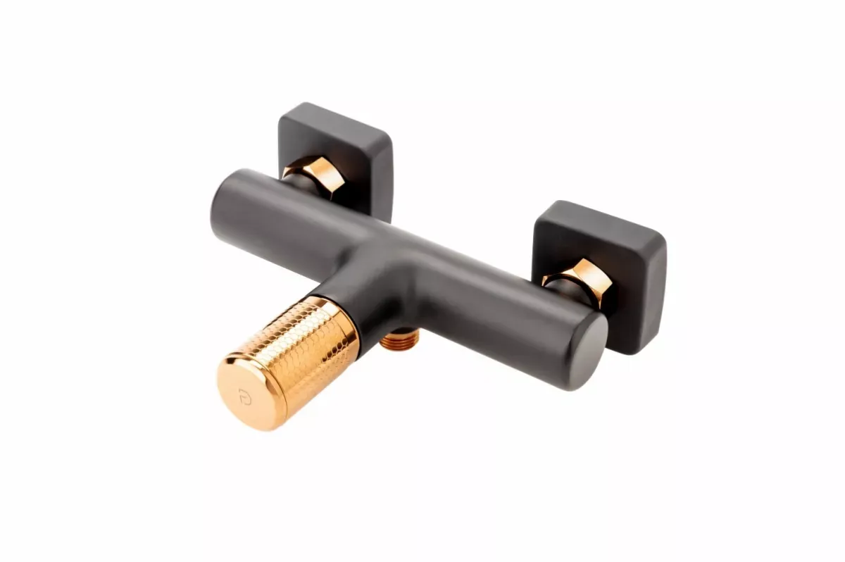 Baterie dus Fdesign Ardesia, aparenta, colona dus, mat, negru/cupru, FD1-ARD-7-25 — imaginea 5