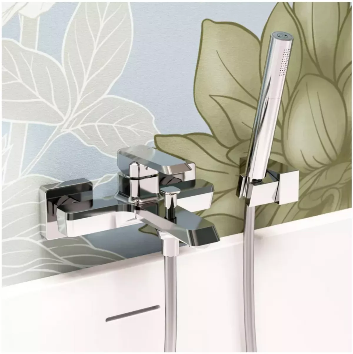 Baterie de cada FDesign Brina FD1-BRN-1-11, 1/2'', aparenta, diverter, monocomanda, cartus ceramic, crom — imaginea 3