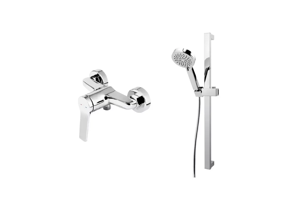 Baterie dus FDesign Seppia, aparenta, coloana dus, crom, FD1-SPA-7-11 — imaginea 4