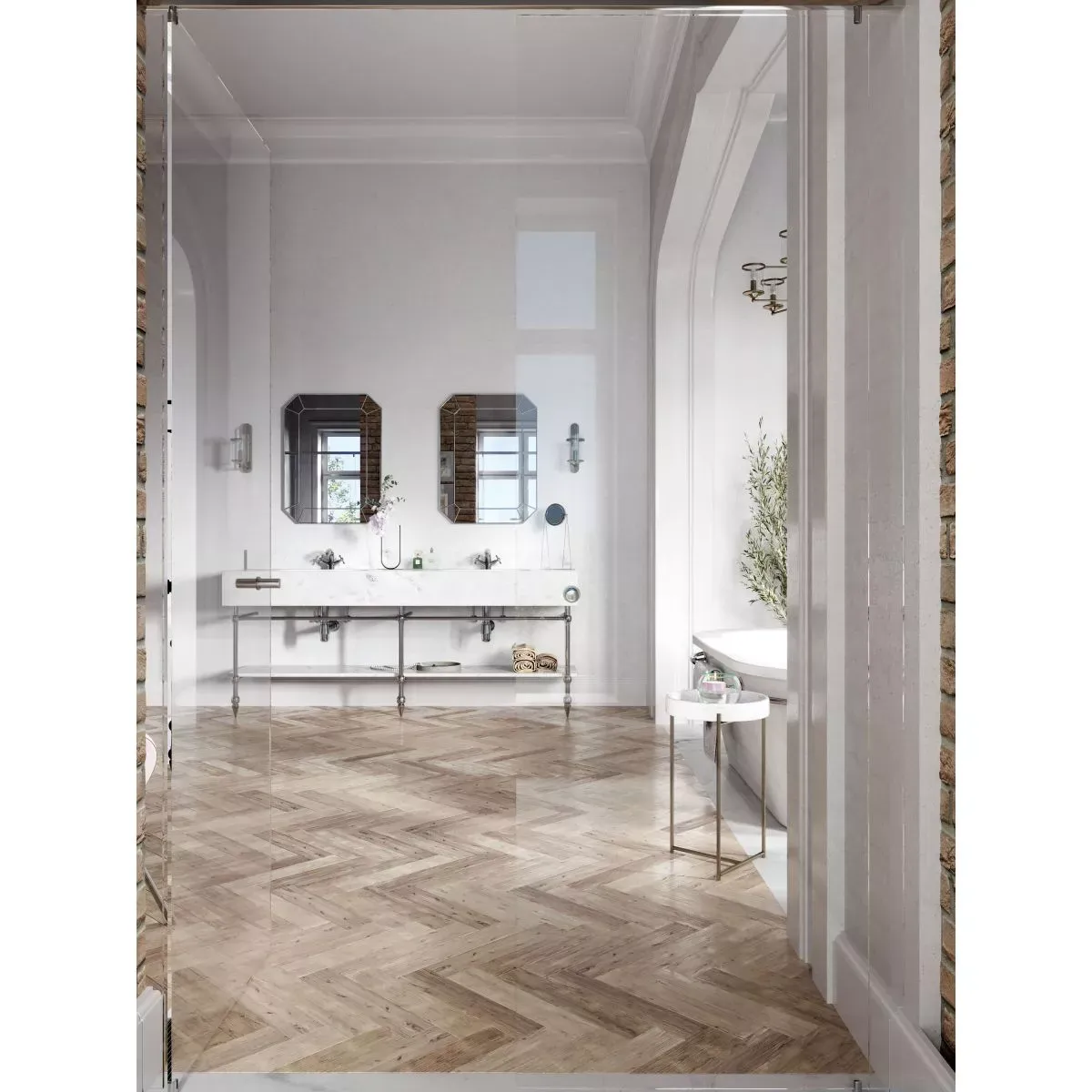 Baterie lavoar Fdesign Lacrima, S, 128 mm, crom, FD1-LRA-2-11 — imaginea 6