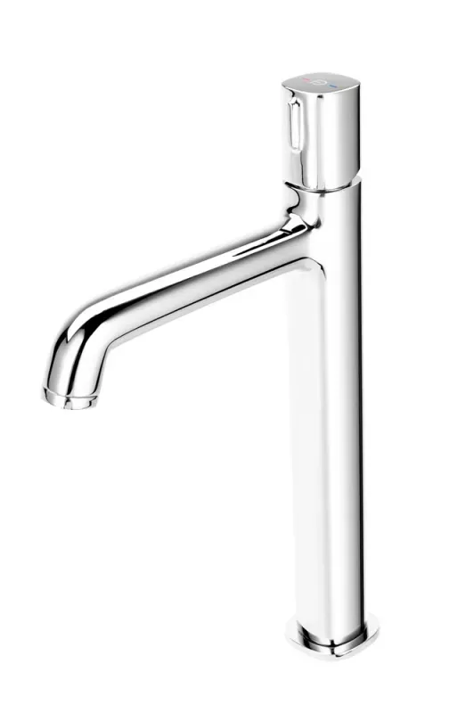 Baterie lavoar FDresign Meandro FD1-MDR-2L-11, 3/8'', marimea XL, monocomanda, ventil push to open, crom