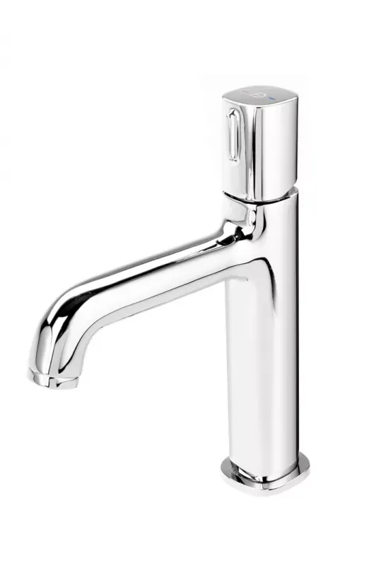 Baterie lavoar FDresign Meandro FD1-MDR-2-11, 3/8'', marimea M, monocomanda, ventil push to open, crom — imaginea 2