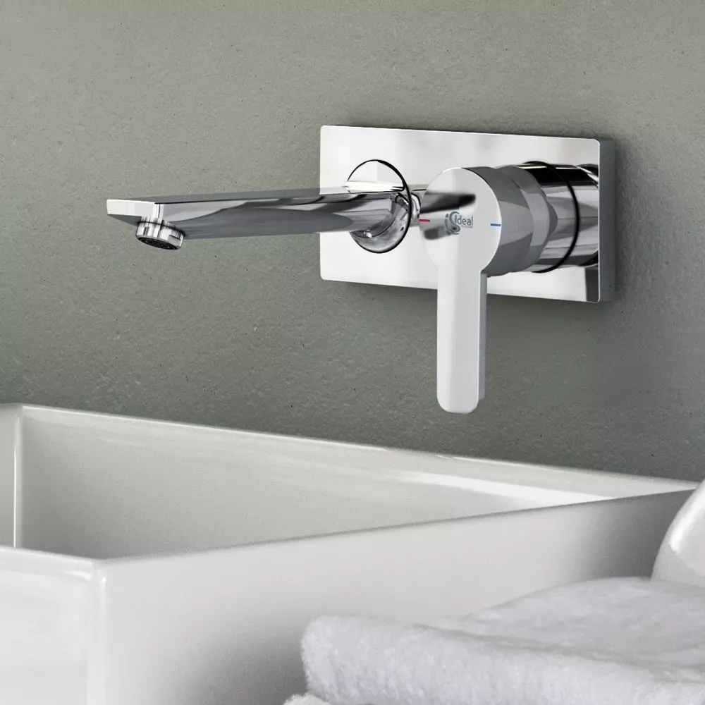 Baterie lavoar Ideal Standard Gio A6107AA, 1/2'', montare pe perete, L 17.2 cm, monocomanda, necesita set fixare, crom — imaginea 3