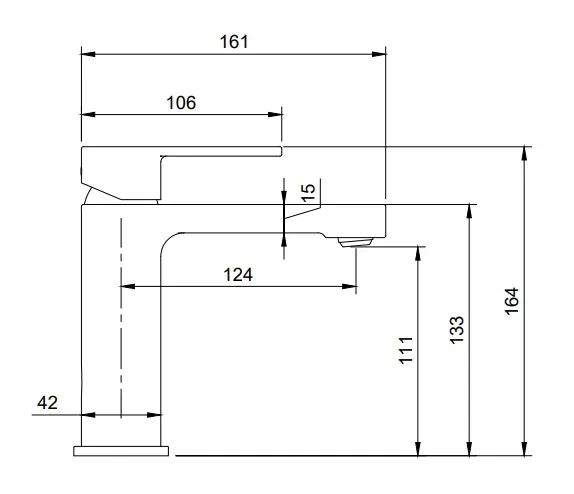 Baterie lavoar Villeroy and Boch Architectura, M, 164 mm, crom, TVW10300400161 — imaginea 7