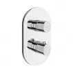 Unitate comanda Ravak Chrome II, 2 iesiri, termostat, necesita valva, crom, X070455 — imaginea 2