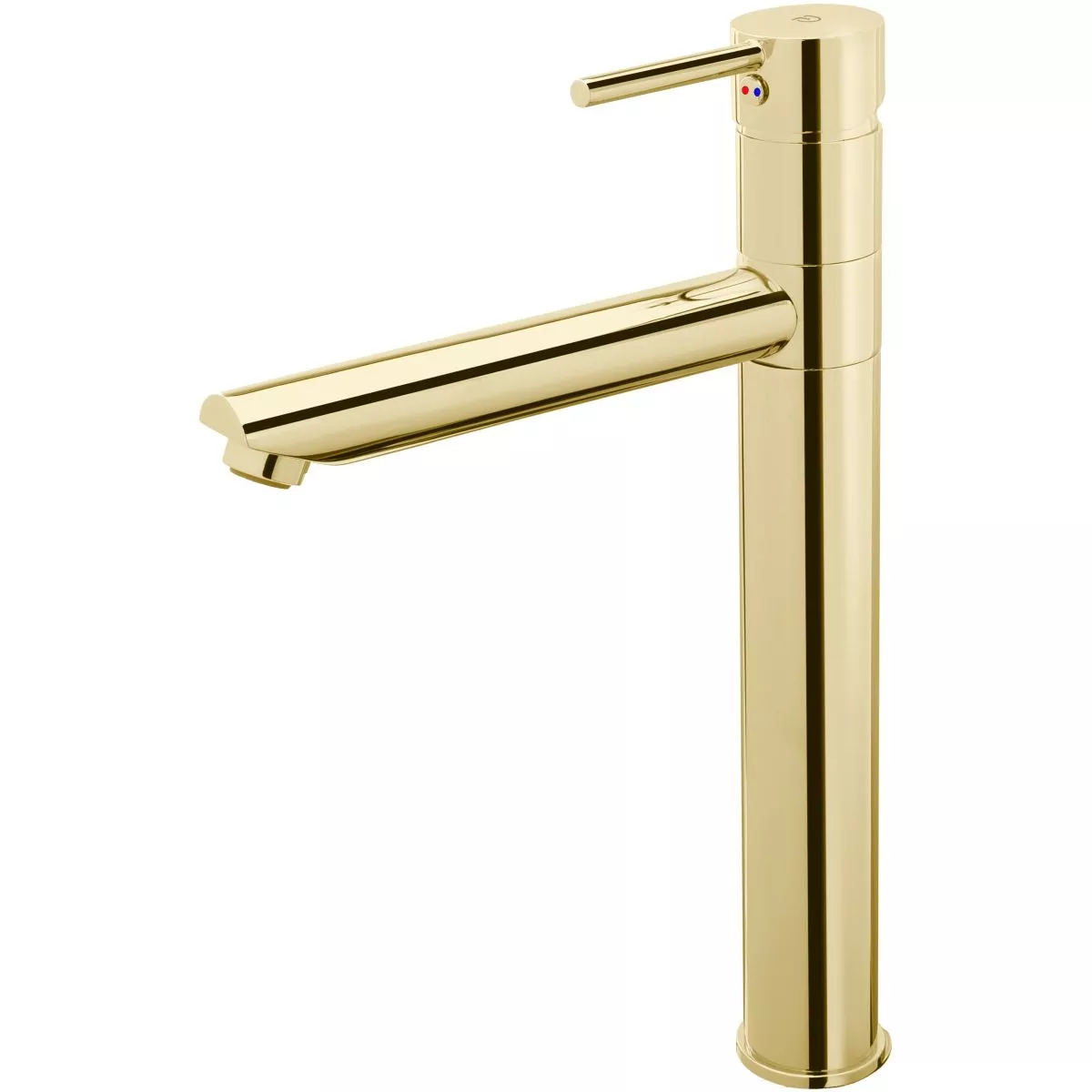 Baterie lavoar Fdesign Flusso, XL, 343 mm, ventil, lucios, auriu, FD1-FLS-2L-55 — imaginea 2