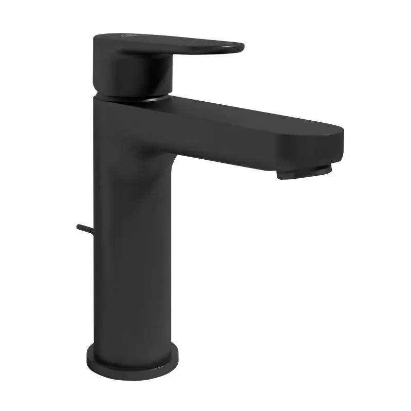 Baterie lavoar Ideal Standard Cerafine BC699XG, 3/8'',a M, monocomanda, cartus ceramic, ventil cu tija, mat, negru — imaginea 6