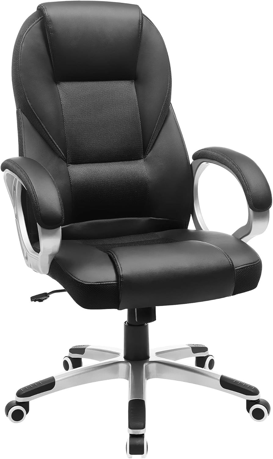 Scaun de birou ergonomic, reglabil pe inaltime, functie balans, tapitat piele sintetica, 54x50x122 cm, nergu — imaginea 7