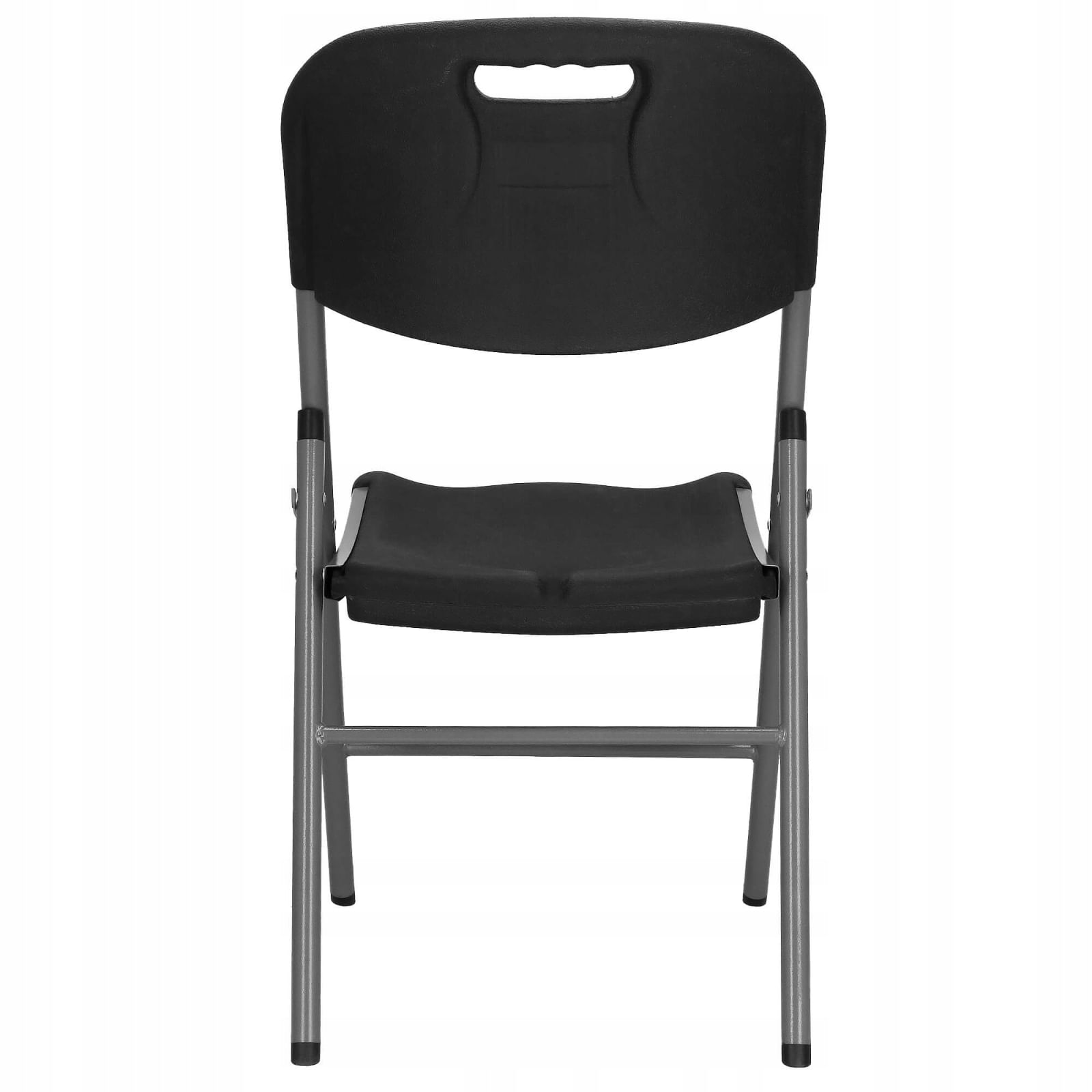 Scaun pliant din plastic pentru catering sau terasa, sarcina 150kg, negru — imaginea 4