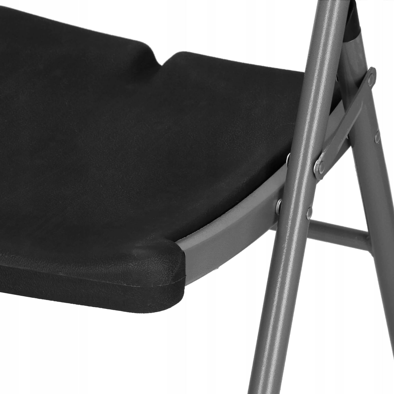Scaun pliant din plastic pentru catering sau terasa, sarcina 150kg, negru — imaginea 6
