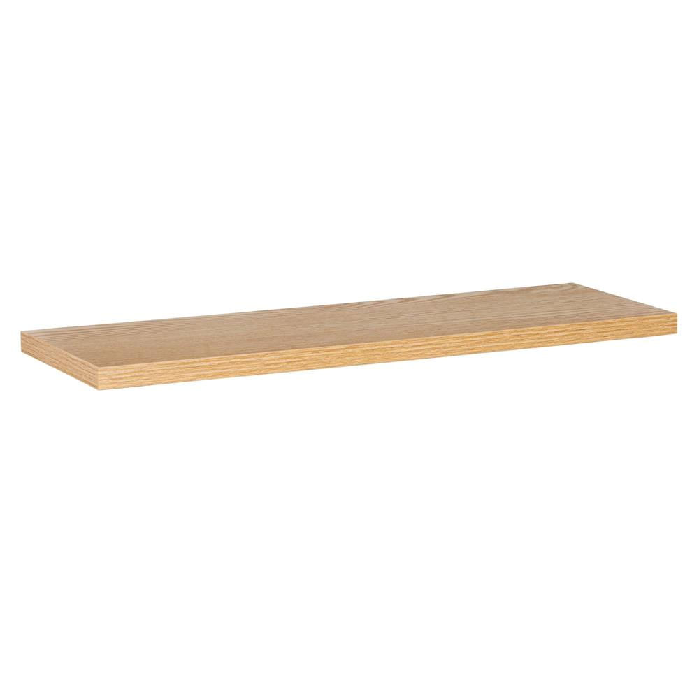 Set 3 rafturi plutitoare perete mdf suport metalic 30 45 60 cm, 15 cm adancime, design modern, maro