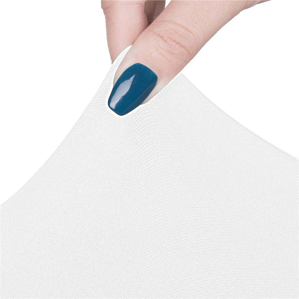 Set 4 huse universale scaun poliester spandex elastice, 45x60 cm, marime universala, alb — imaginea 2