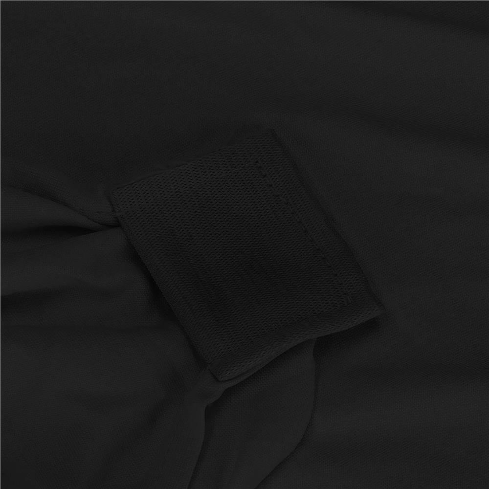 Set 4 huse universale scaune evenimente poliester spandex, marime universala, banda elastica, negru — imaginea 9