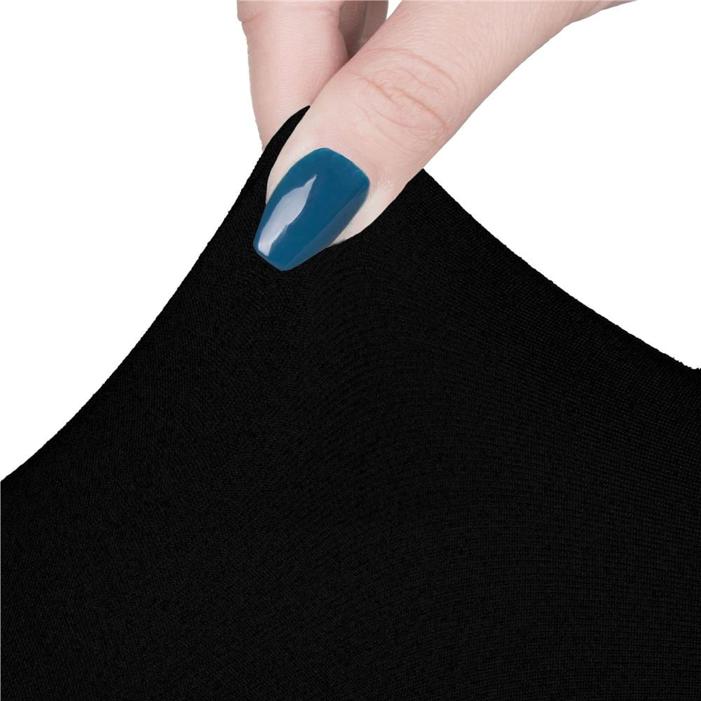 Set 4 huse universale scaune evenimente poliester spandex, marime universala, banda elastica, negru — imaginea 12