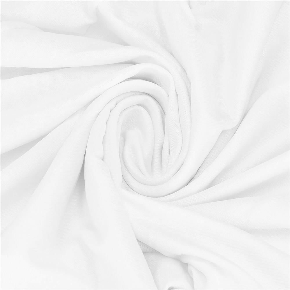 Set 4 huse universale scaune evenimente poliester spandex, marime universala, banda elastica, alb — imaginea 5