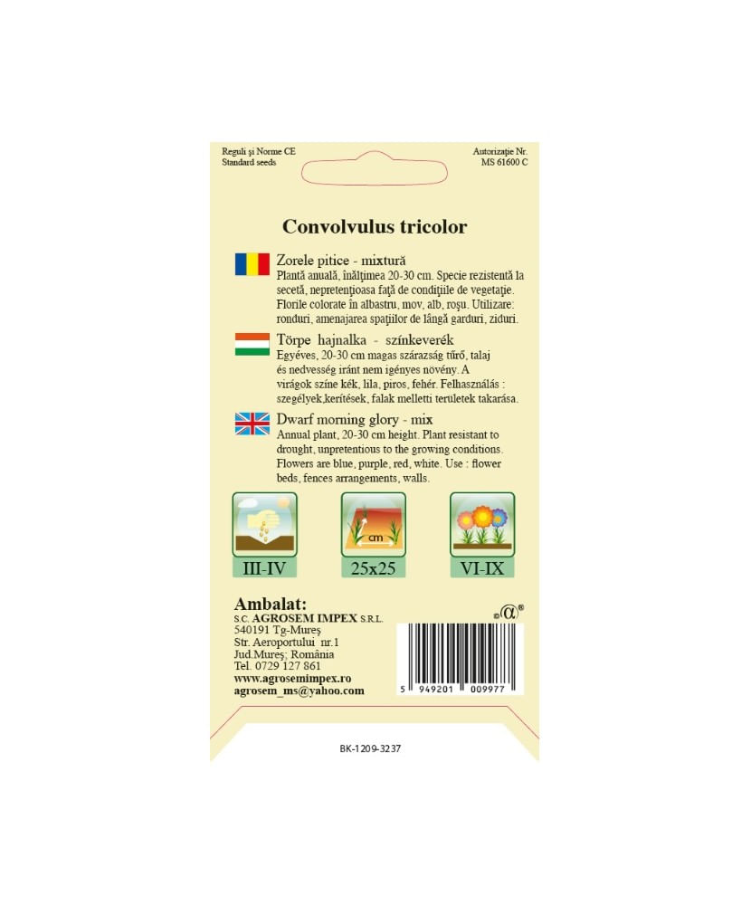 Seminte, Zorele pitice mix 1gr — imaginea 2