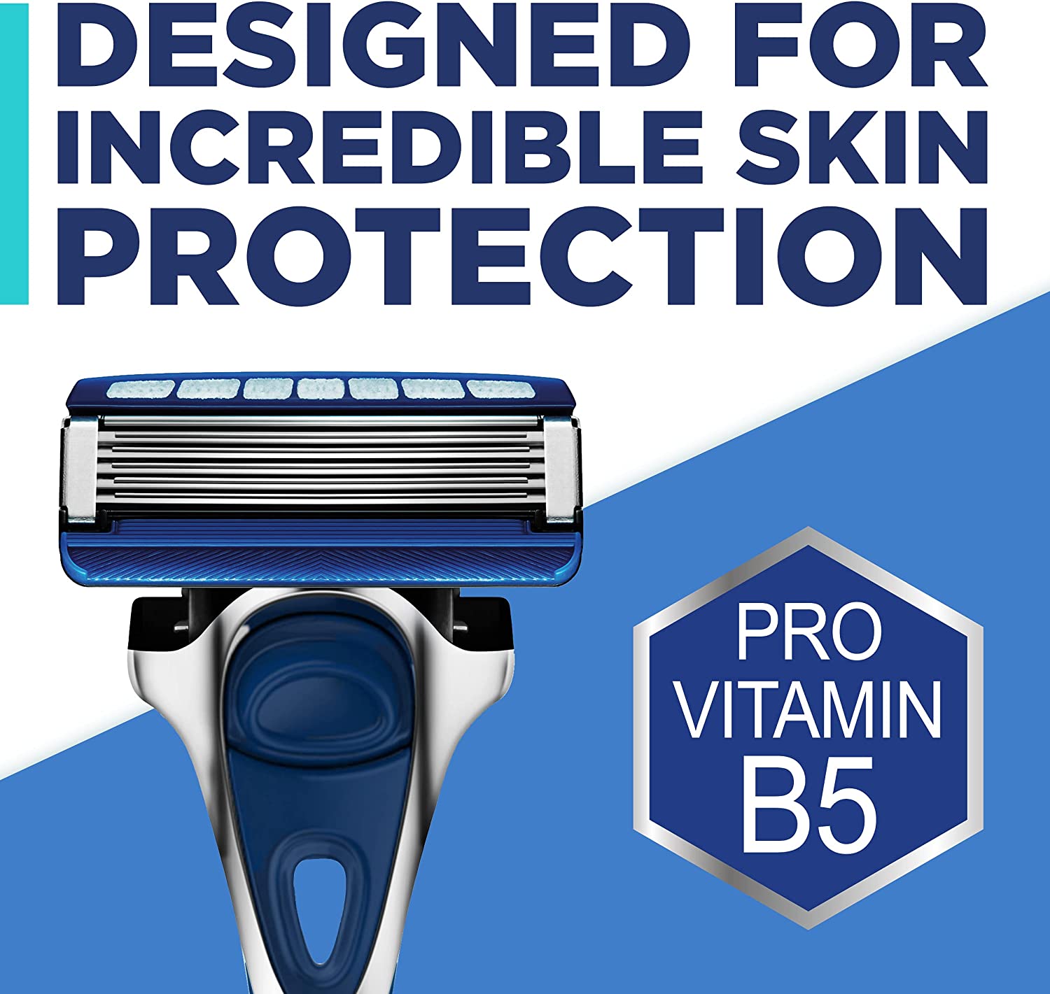 Set Rezerve aparat de ras Wilkinson Sword Hydro 5 Skin Protection Regular cu Vitamina B5, barbati, 8 buc