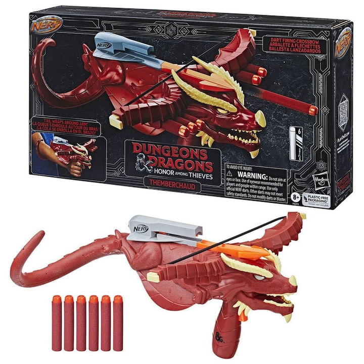 Set arma Nerf Dungeons Dragons, Hasbro, Rosu