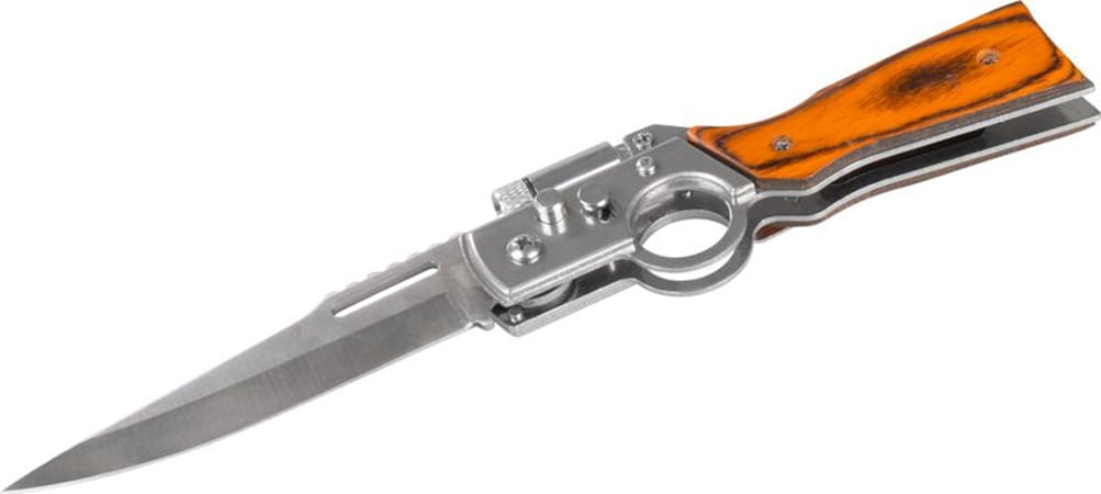 Cutit pliabil cu lanterna LED, 21 cm, multifunctional, pentru camping si pescuit, lama 9.5 cm — imaginea 5
