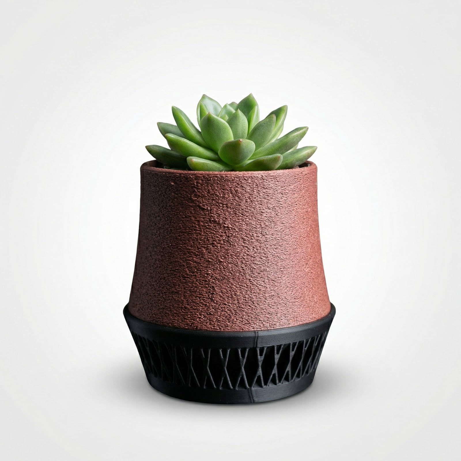 Ghiveci Decorativ Minimalist cu Tavita, Negru, 12 cm — imaginea 6