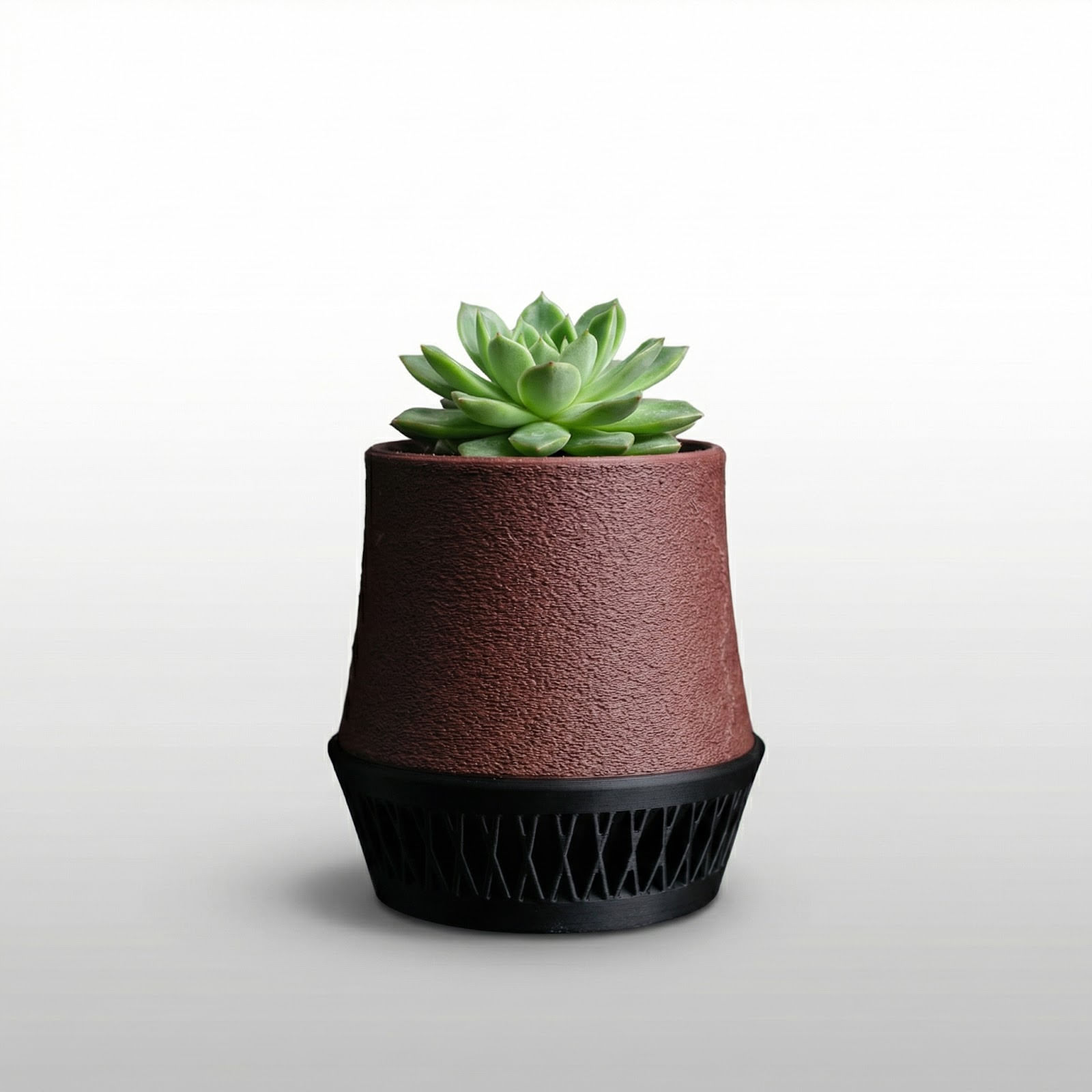 Ghiveci Decorativ Minimalist cu Tavita, Negru, 12 cm — imaginea 8
