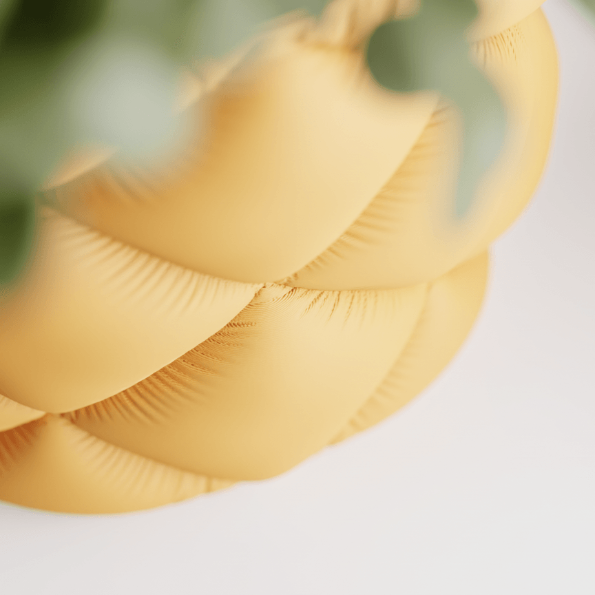 Ghiveci exclusivist cu design tridimensional si aspect premium, culoare Amber Glow, plastic PLA, diametru 11cm, inaltime 12cm — imaginea 6