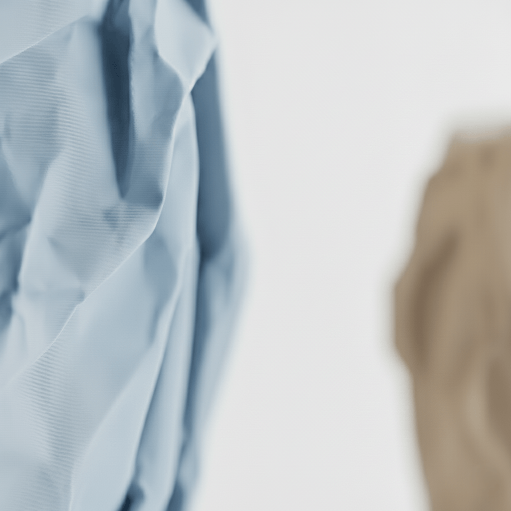 Ghiveci decorativ, Crumpled Design, Arctic Blue, plastic PLA, diametru 12cm, inaltime 16cm — imaginea 5