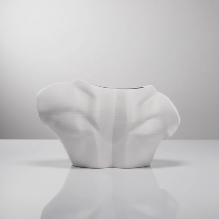Ghiveci decorativ 3D Apollo Form, design minimalist, material PLA, culoare mata, 30x45cm, plastic PLA, diametru 10cm, inaltime totala 13cm — imaginea 2
