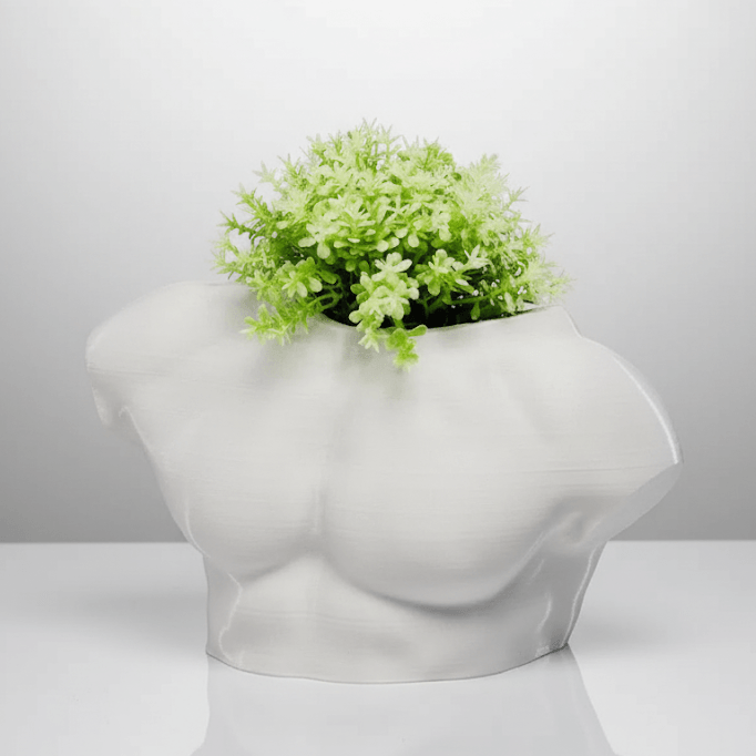 Ghiveci decorativ 3D Apollo Form, design minimalist, material PLA, culoare mata, 30x45cm, plastic PLA, diametru 10cm, inaltime totala 13cm — imaginea 5