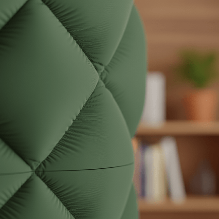 Ghiveci exclusivist de perete – Design Quilted Elegance, culoare Forest Emerald, plastic PLA, 14cm inaltime, 14cm diametru — imaginea 6