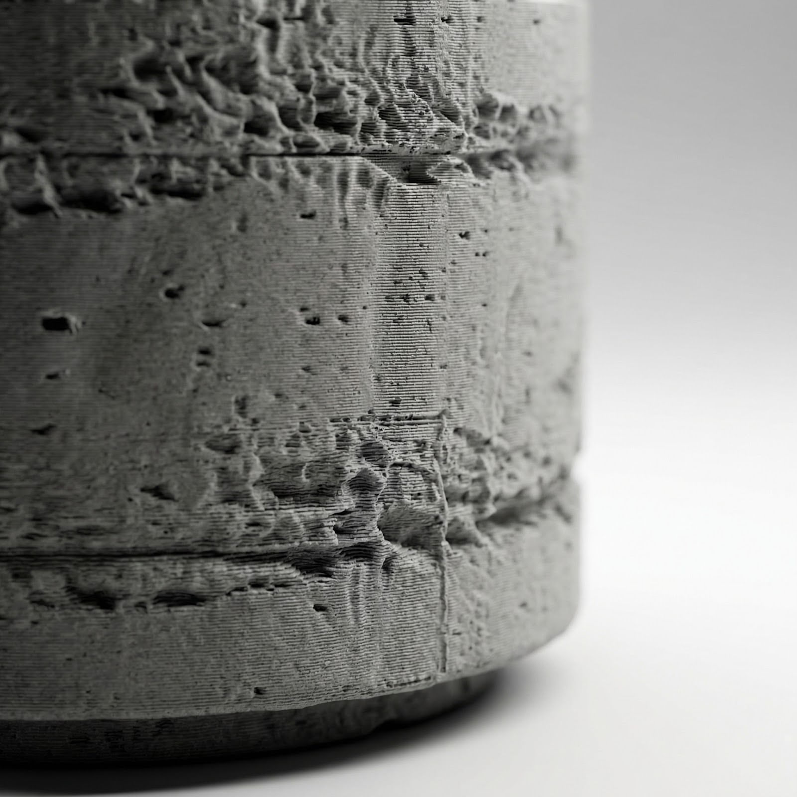 Ghiveci Decorativ cu Textura de Beton, Gri, 12 cm — imaginea 5