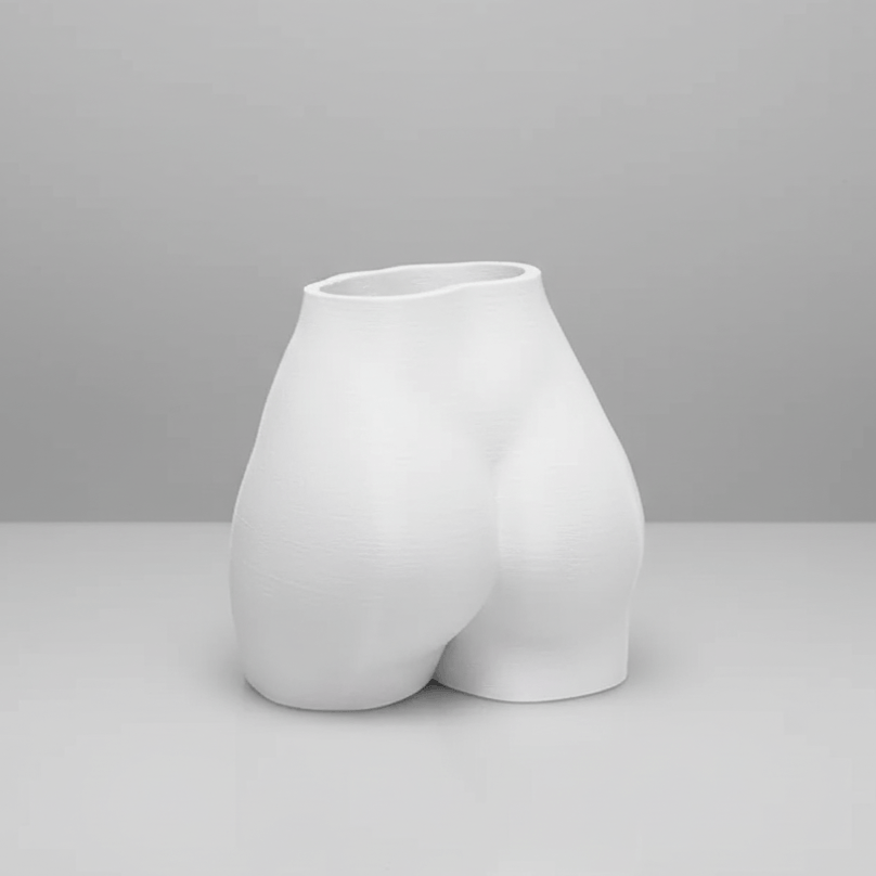 Ghiveci Apollo Form – Summer Body Vase Male 3D, Design Minimalist si Elegant pentru Casa, plastic PLA, diametru 10cm, inaltime totala 15cm — imaginea 2
