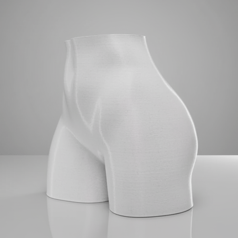 Ghiveci Apollo Form – Summer Body Vase Male 3D, Design Minimalist si Elegant pentru Casa, plastic PLA, diametru 10cm, inaltime totala 15cm — imaginea 3