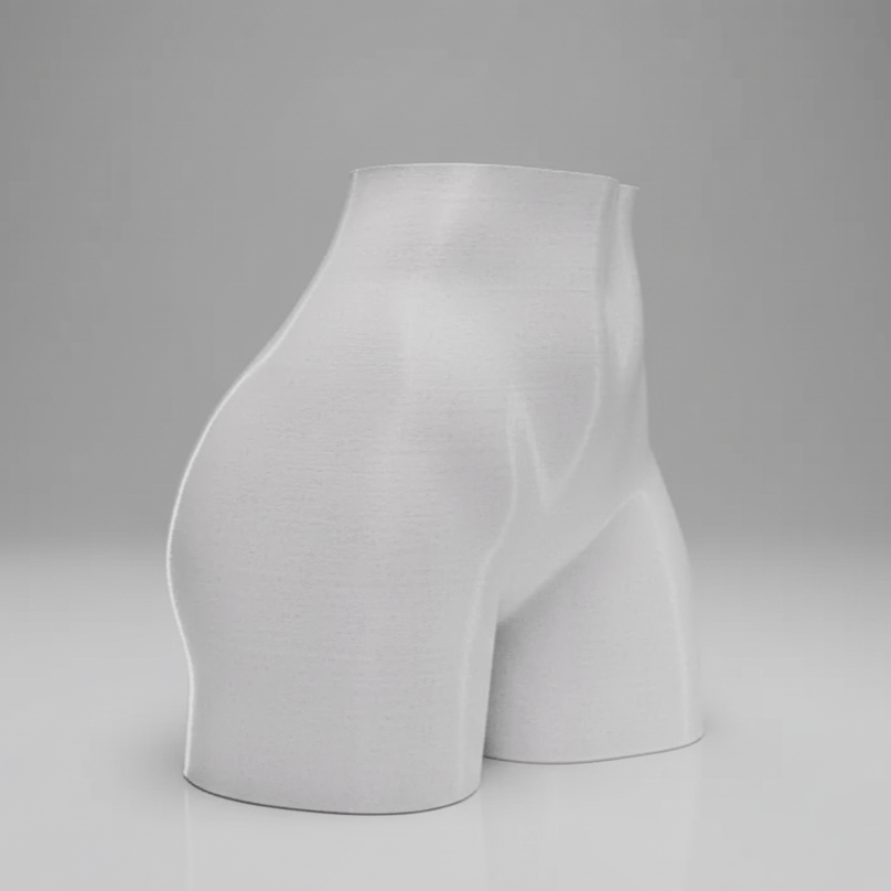 Ghiveci Apollo Form – Summer Body Vase Male 3D, Design Minimalist si Elegant pentru Casa, plastic PLA, diametru 10cm, inaltime totala 15cm — imaginea 4