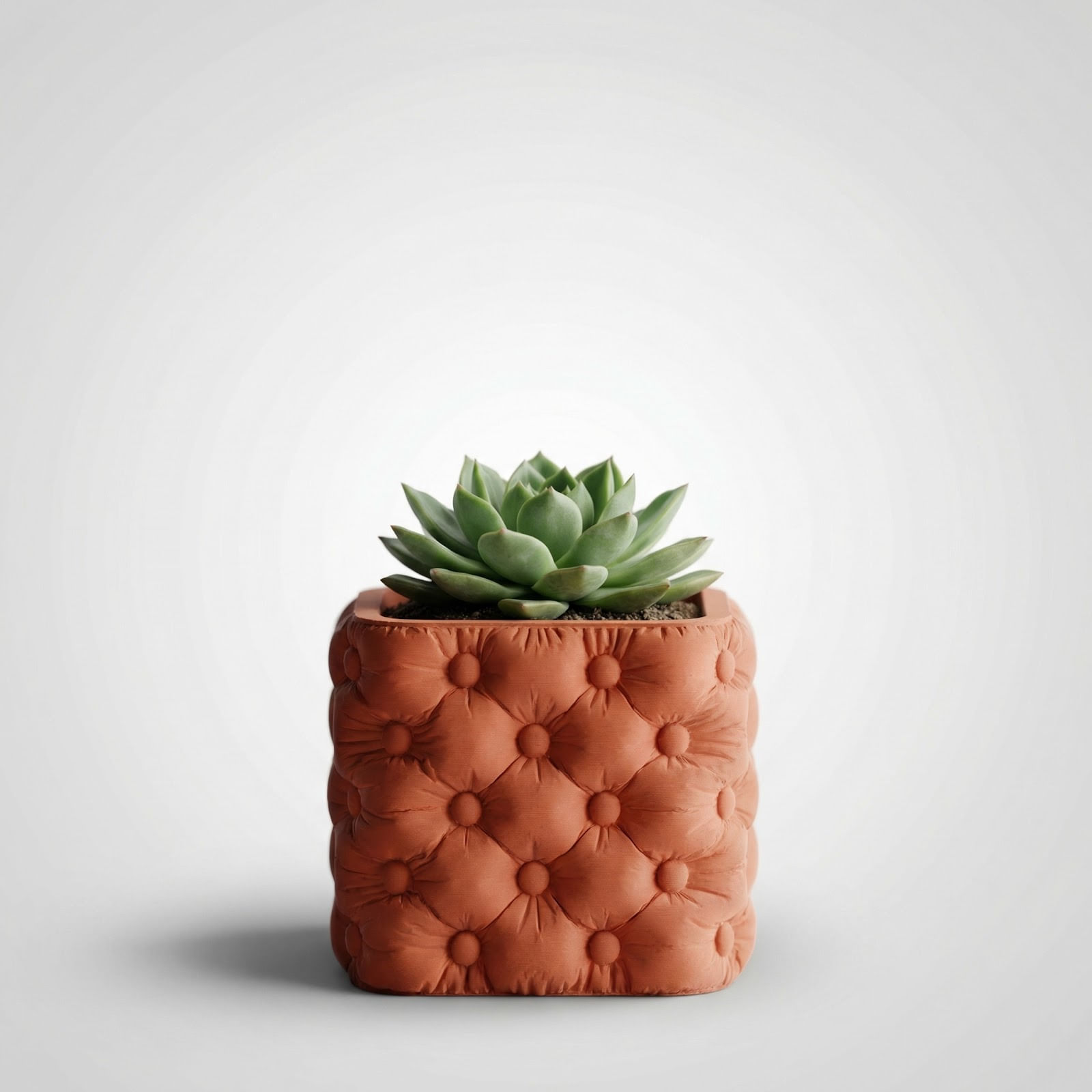Ghiveci Decorativ cu Textura Matlasata, Teracota, 19 cm — imaginea 4