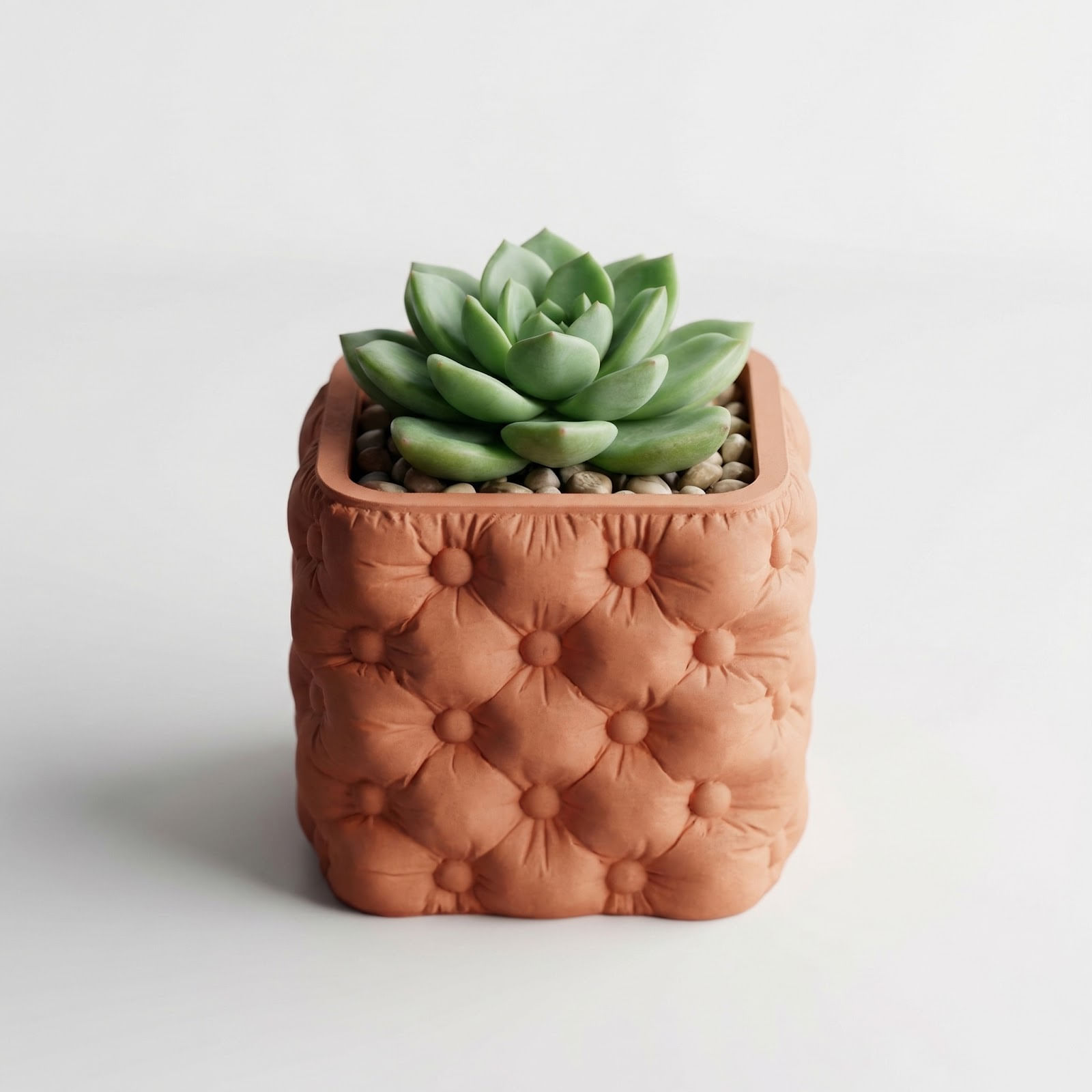 Ghiveci Decorativ cu Textura Matlasata, Teracota, 19 cm — imaginea 6