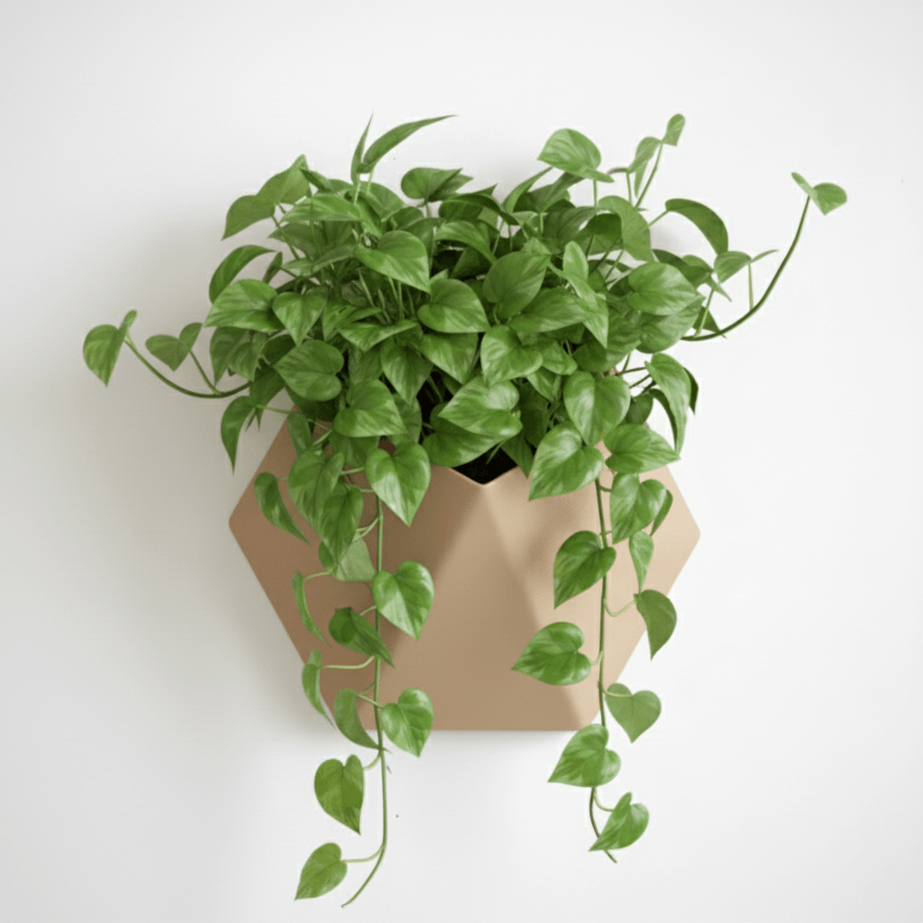 Ghiveci de perete Hexa Design, culoare Sandstone Beige, design geometric, material eco friendly — imaginea 3