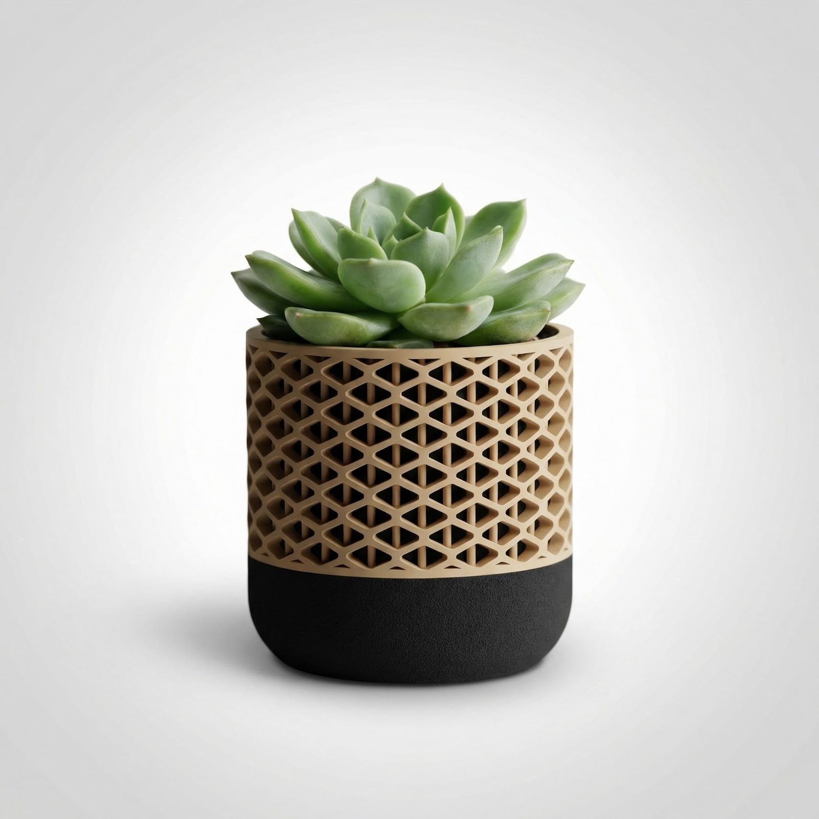 Ghiveci Decorativ Modular Armonie Geometrica, Bej, 10 cm — imaginea 7