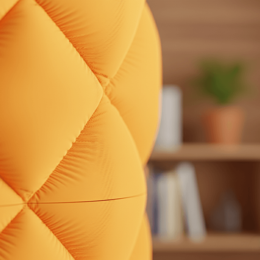Ghiveci exclusivist de perete – Design Quilted Elegance, culoare Amber Glow, plastic PLA, 14cm inaltime, 14cm diametru — imaginea 6