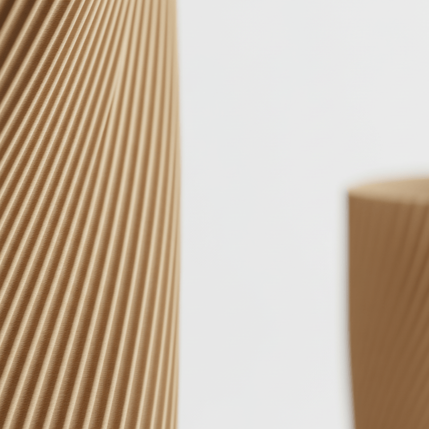 Ghiveci decorativ Twist Design – Culoare Cappuccino Brown, plastic PLA, diametru 12cm, inaltime 17cm — imaginea 4