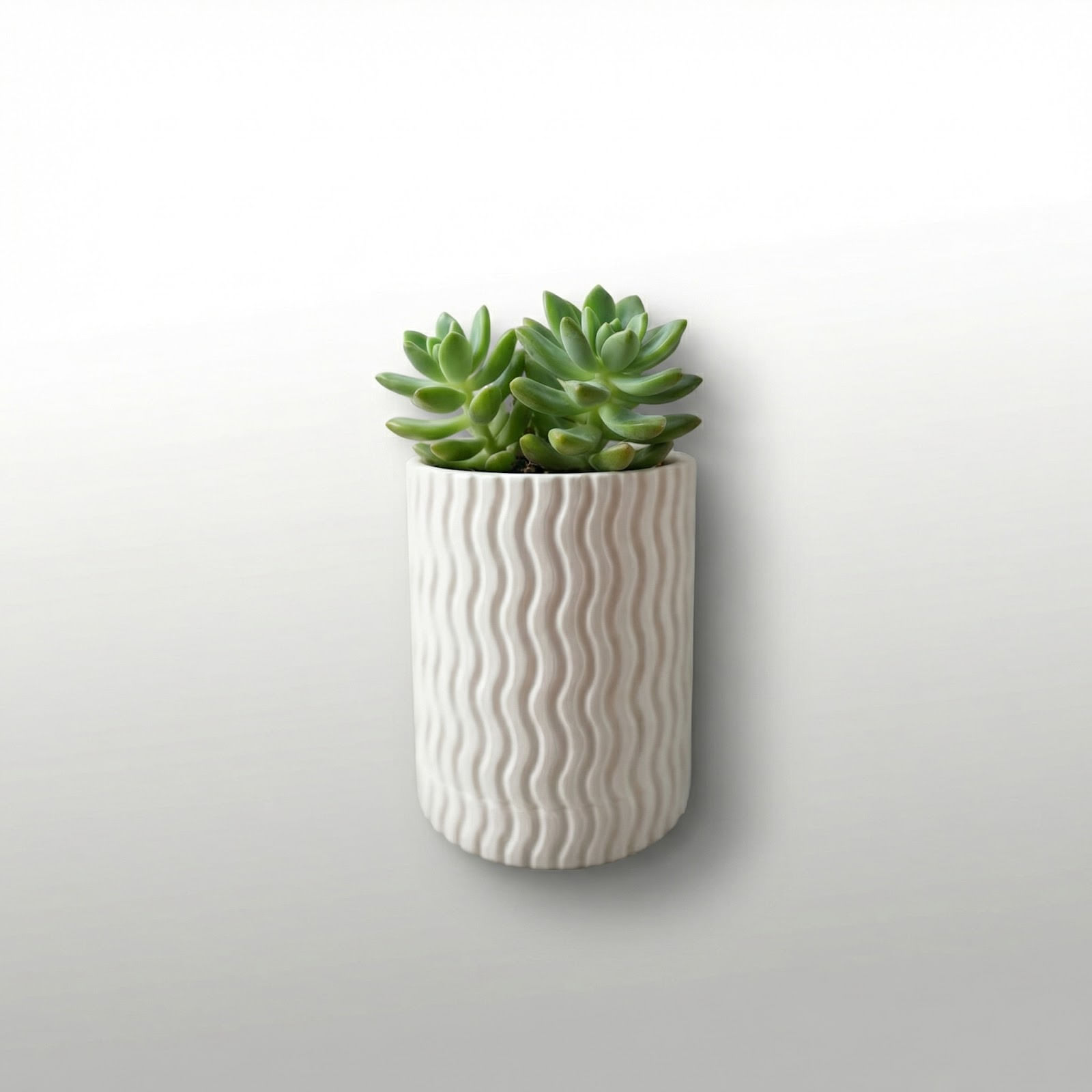 Ghiveci de Perete Minimalist, Negru, 9 cm — imaginea 2