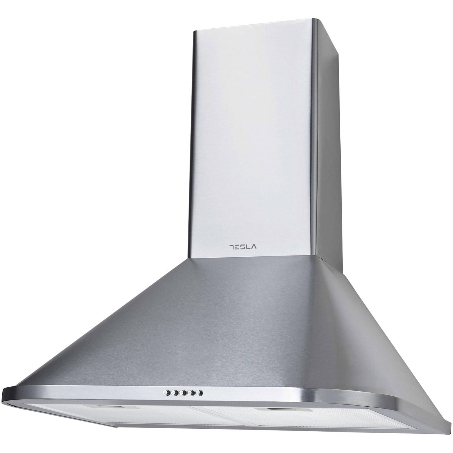 Hota incorporabila decorativa Tesla DC600AXP, Putere de absorbtie 630 mc/h, 3 viteze, Iluminare LED, 60 cm, Inox