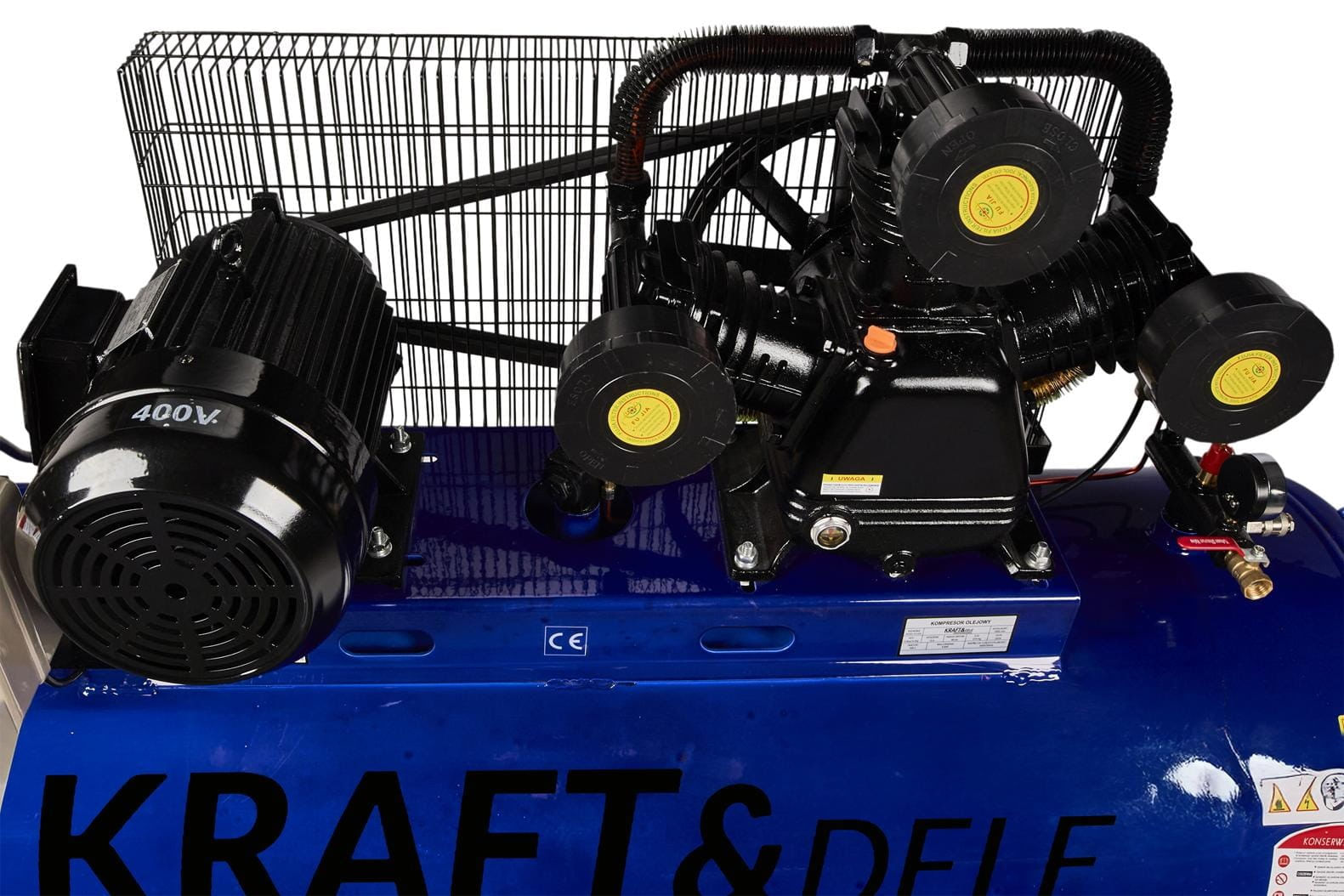 Compresor de aer cu ulei, Kraft&Dele, 500L, 3 pistoane, 400V, KD4062 — imaginea 4