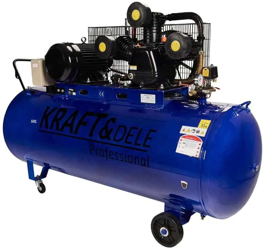 Compresor de aer cu ulei, Kraft&Dele, 500L, 3 pistoane, 400V, KD4062 — imaginea 5