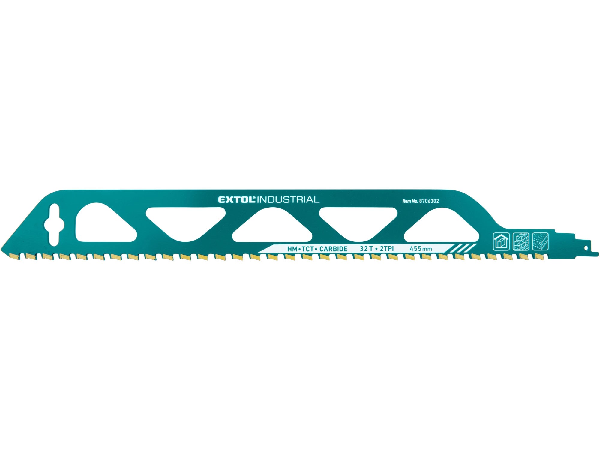 Panza fierastrau beton, EXTOL INDUSTRIAL, 8706300, 305x50x2,5mm, 2TPI