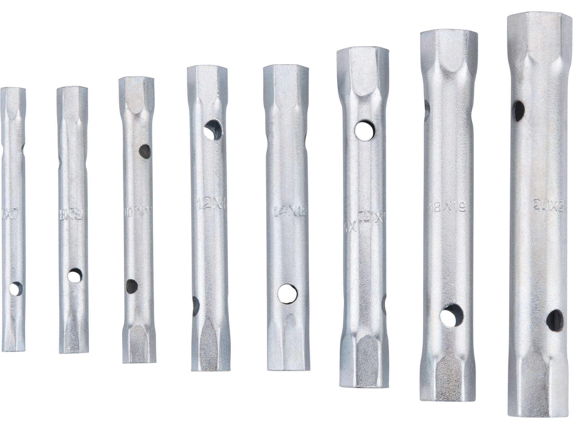Set chei tubulare, EXTOL PREMIUM, 10 piese, CrV, 8816370 — imaginea 3